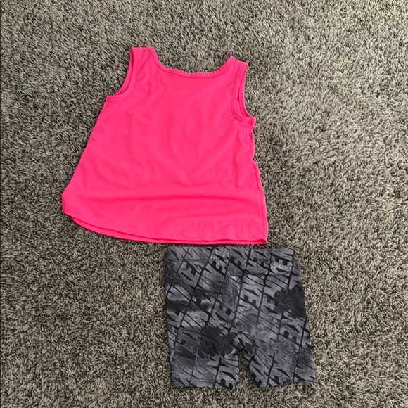 Baby Nike Pink Tank Top and Biker Shorts Set - Picture 2 of 4